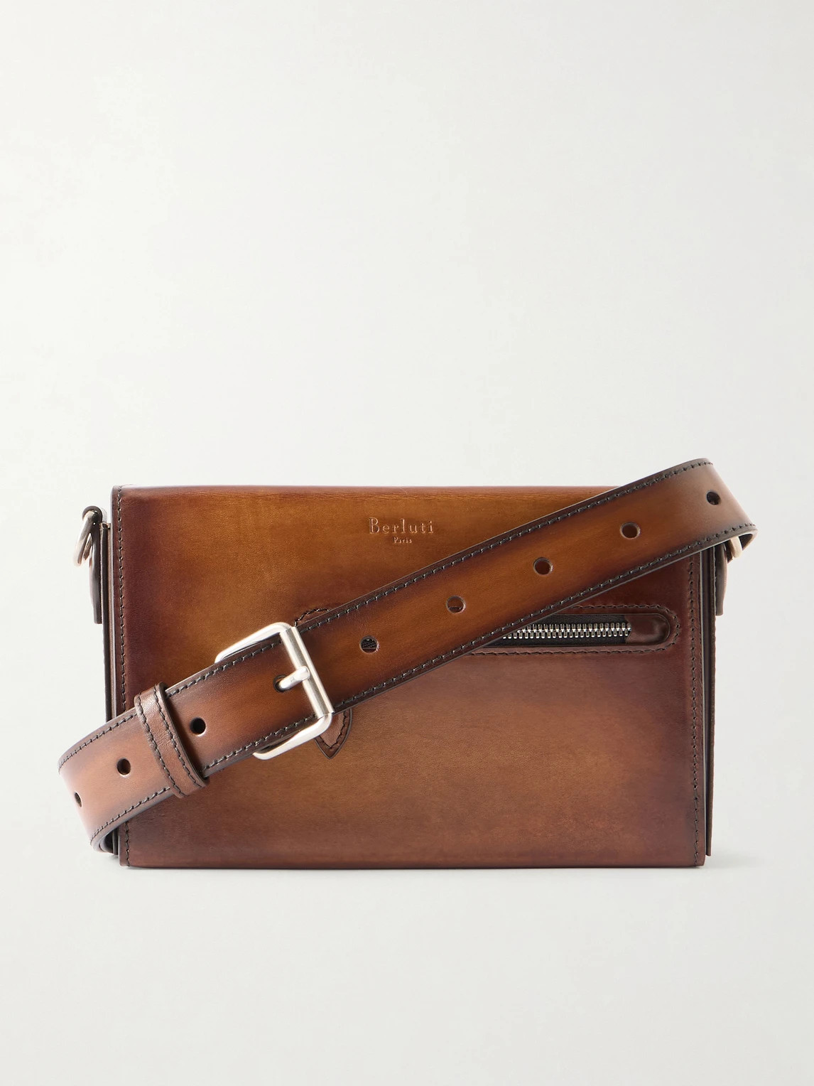 Berluti Jour de Poche leather messenger bag