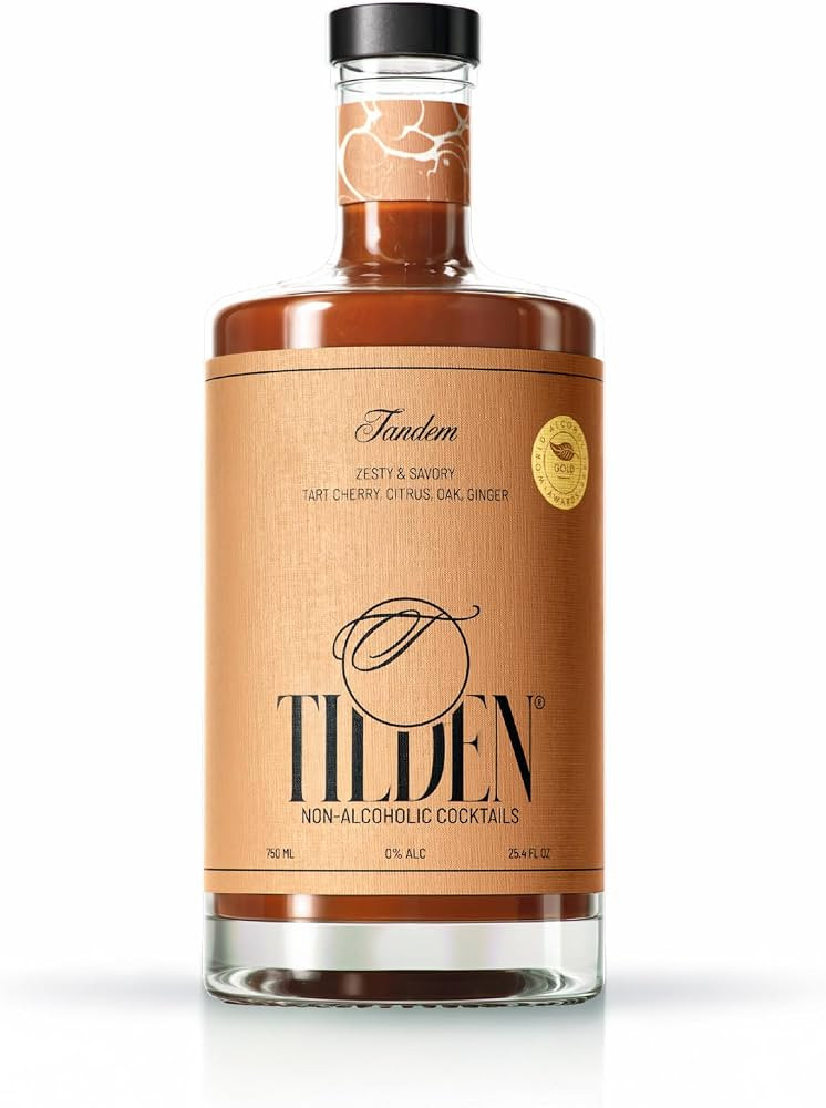 Tilden Cocktails Tandem, Non-Alcoholic Cocktail, Vegan and No Sugar Added, Tart Cherry, Bitter Or... | Amazon (US)