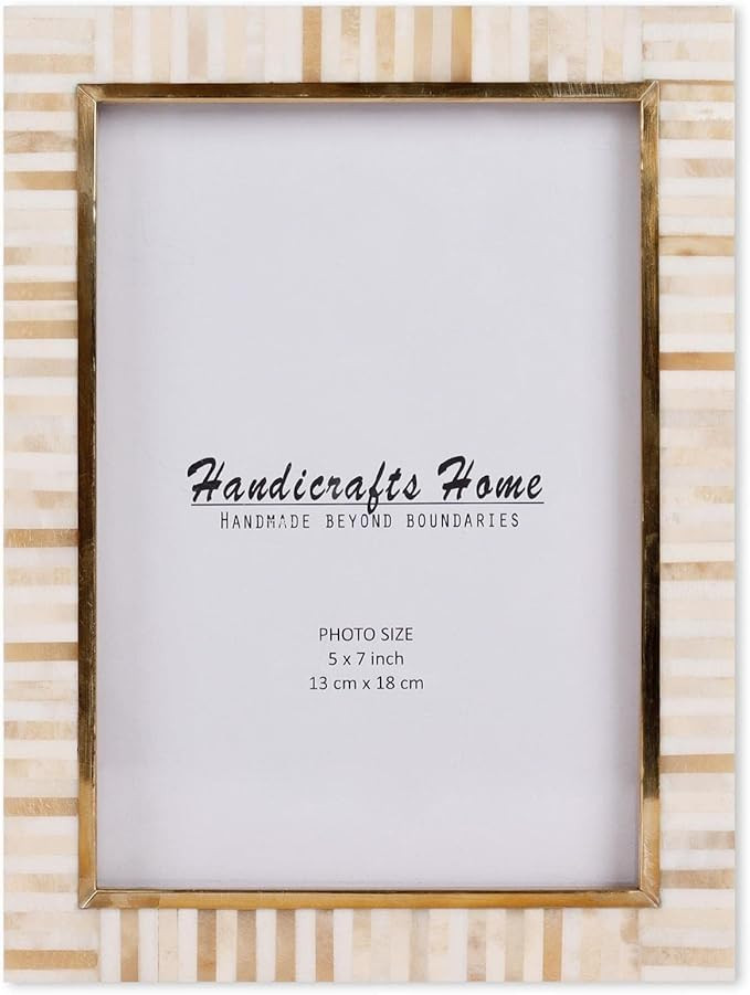 Handicrafts Home 8x10 Decorative Picture Frame Halo Collection Wooden Photo Frame and Collage, Ha... | Amazon (US)