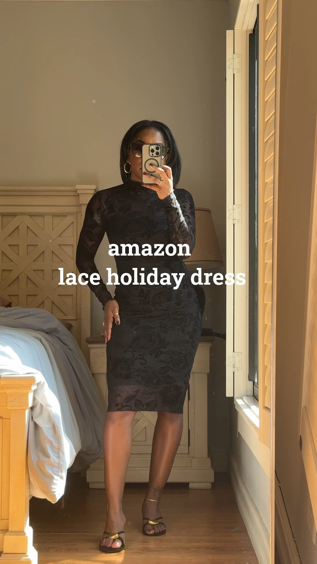 Black lace for the holidays just hits different. ✨
This fitted black lace midi dress is perfect for Christmas parties, winter date nights, and New Year’s Eve. Elegant, flattering, and super comfortable with sheer sleeves and a sculpting fit. Linked on LTK for easy shopping!
#LTKHoliday #BlackDress #HolidayOutfit #WinterFashion #HolidayStyle #LTKUnder100 #ChicOutfits #DateNightLook

#LTKOver40 #LTKHoliday #LTKFindsUnder100