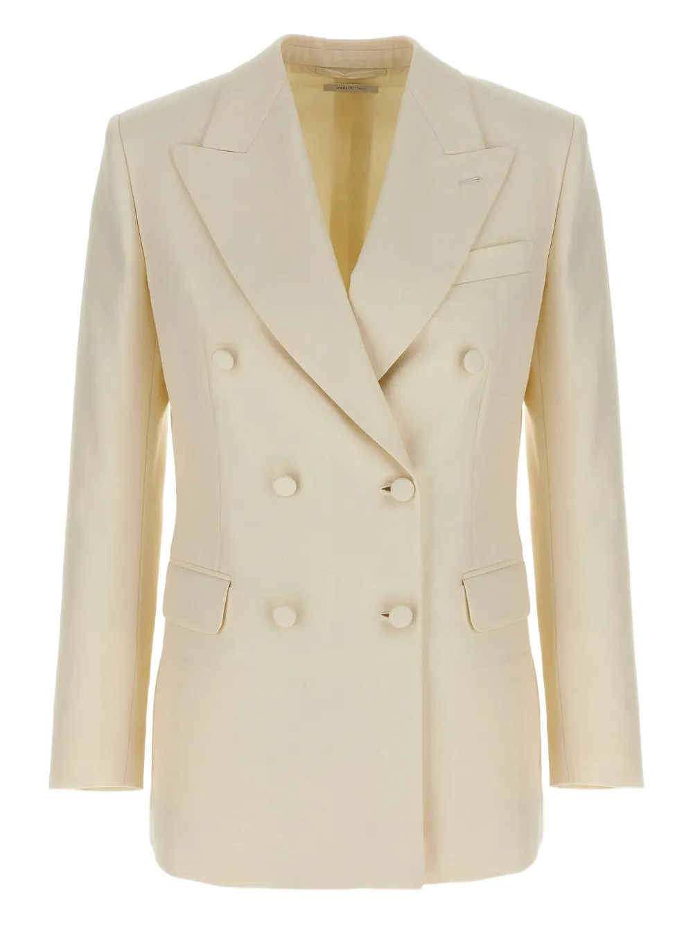 Brioni Flavia double-breasted peak-lapel Blazer | Neutrals | FARFETCH UK | Farfetch Global