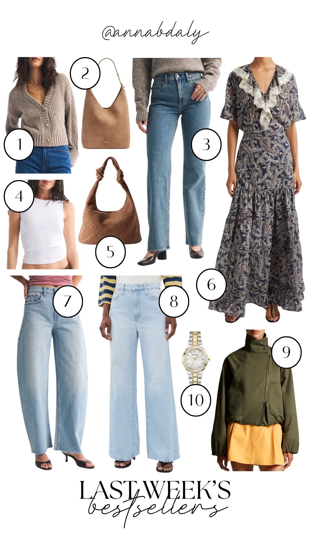 Last week’s bestsellers 🤍 So many good pieces you all were loving! From easy denim and everyday basics to a few perfect pieces to start transitioning into fall. Linking the top 10 from the week here!

#LTKmomlife #LTKSeasonal #LTKOver40
