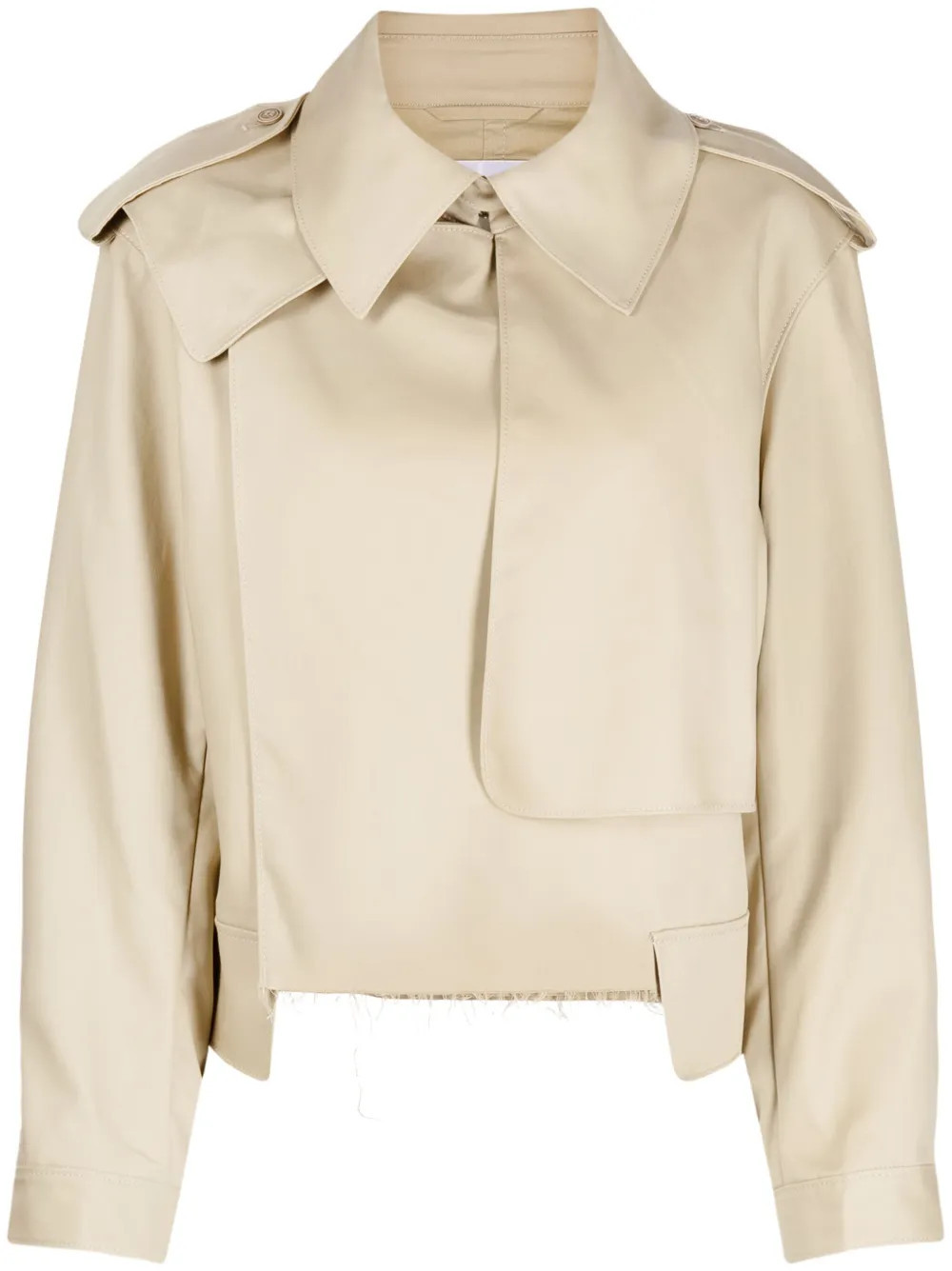 JNBY cropped tailored jacket - Brown | Farfetch Global