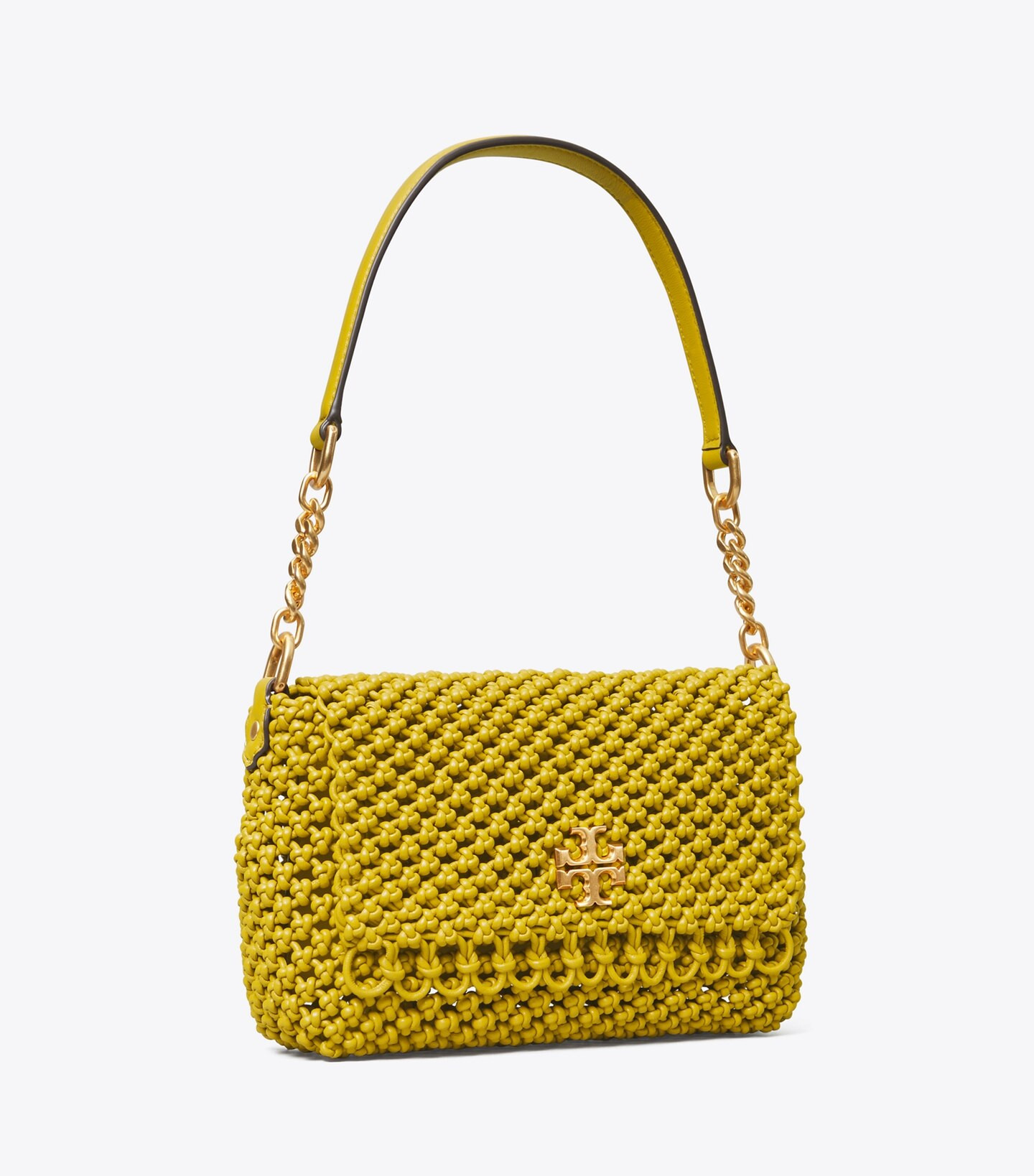 Kira Chevron Macramé Woven Small Shoulder Bag: Women's Designer Shoulder Bags | Tory Burch | Tory Burch (US)