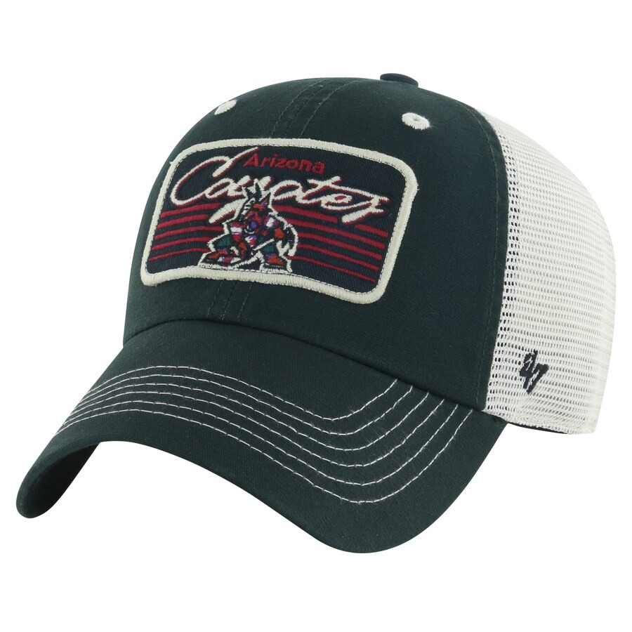 Arizona Coyotes '47 Five Point Patch Clean Up Adjustable Hat - Black | Lids