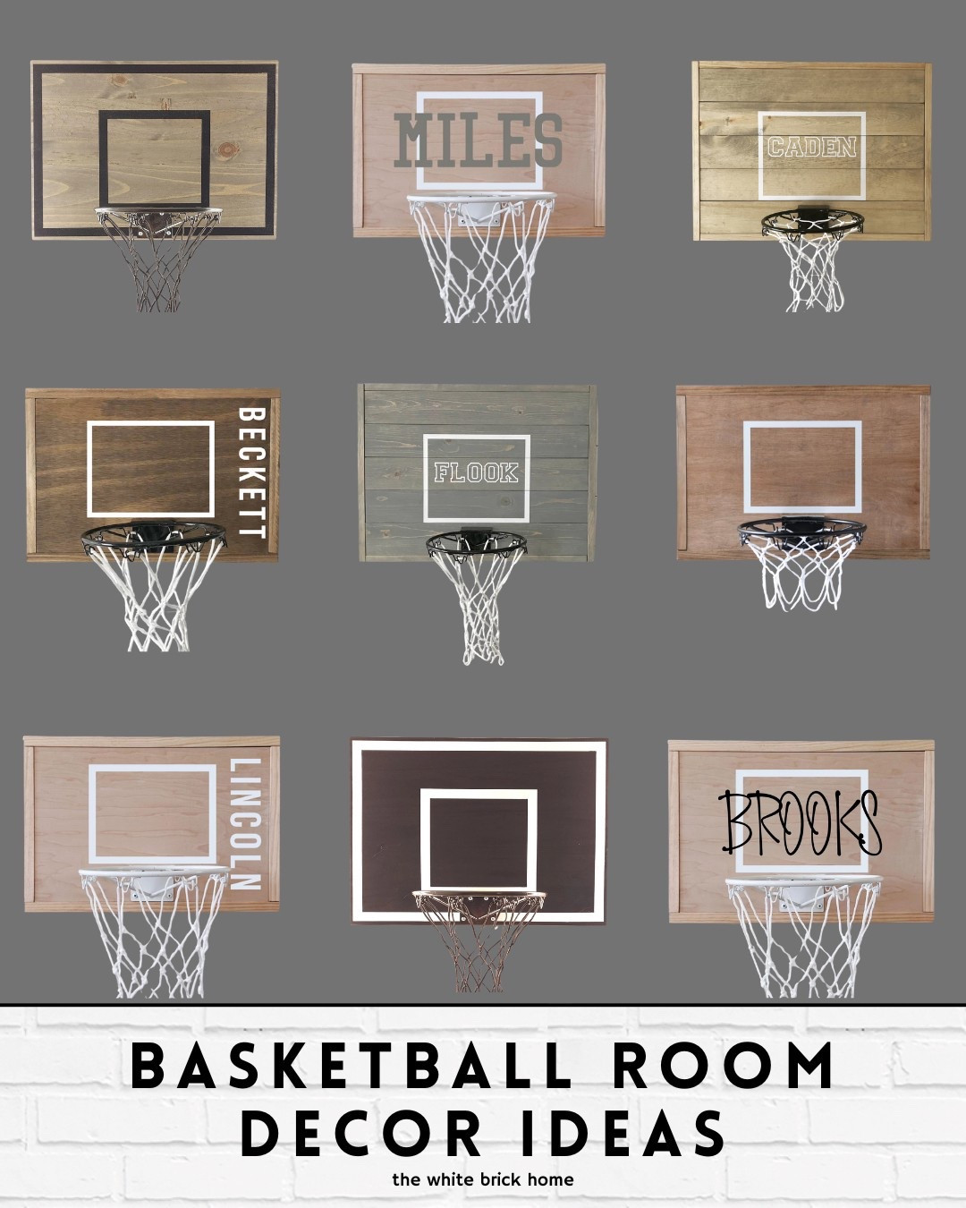 These wall basketball hoops are a fun idea for a bedroom or play area! A customized one would also be cute over a bed! 

Kids room, kids bedroom, playroom, playroom decor, boys room, boys bedroom, boys bedroom wall decor, boys room wall art, basketball, sports themed bedroom, basketball wall hoop, basketball themed bedroom, teen boy, teen boy bedroom, teen boy room, teen boy room decor, boys room decor, boys room theme, boys room finds, wall decor, Etsy boys bedroom ideas, boys gift ideas, teen boy gift ideas, kids gift ideas, sports themed gift ideas, home decor, home design, kids room finds, kids room Etsy, kids room gift ideas Etsy, Etsy, magnolia 

#LTKKids #LTKFamily #LTKHome