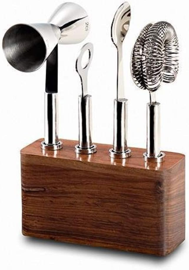 Cosmo Bar Tool Set with Acacia Wood Holder | Amazon (US)