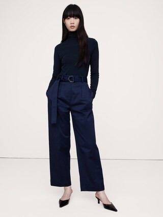 Luxe Wool-Blend Turtleneck T-ShirtProduct Selections CA$90.00Cinnamon Dolce LatteSycamore BrownRe... | Banana Republic (CA)