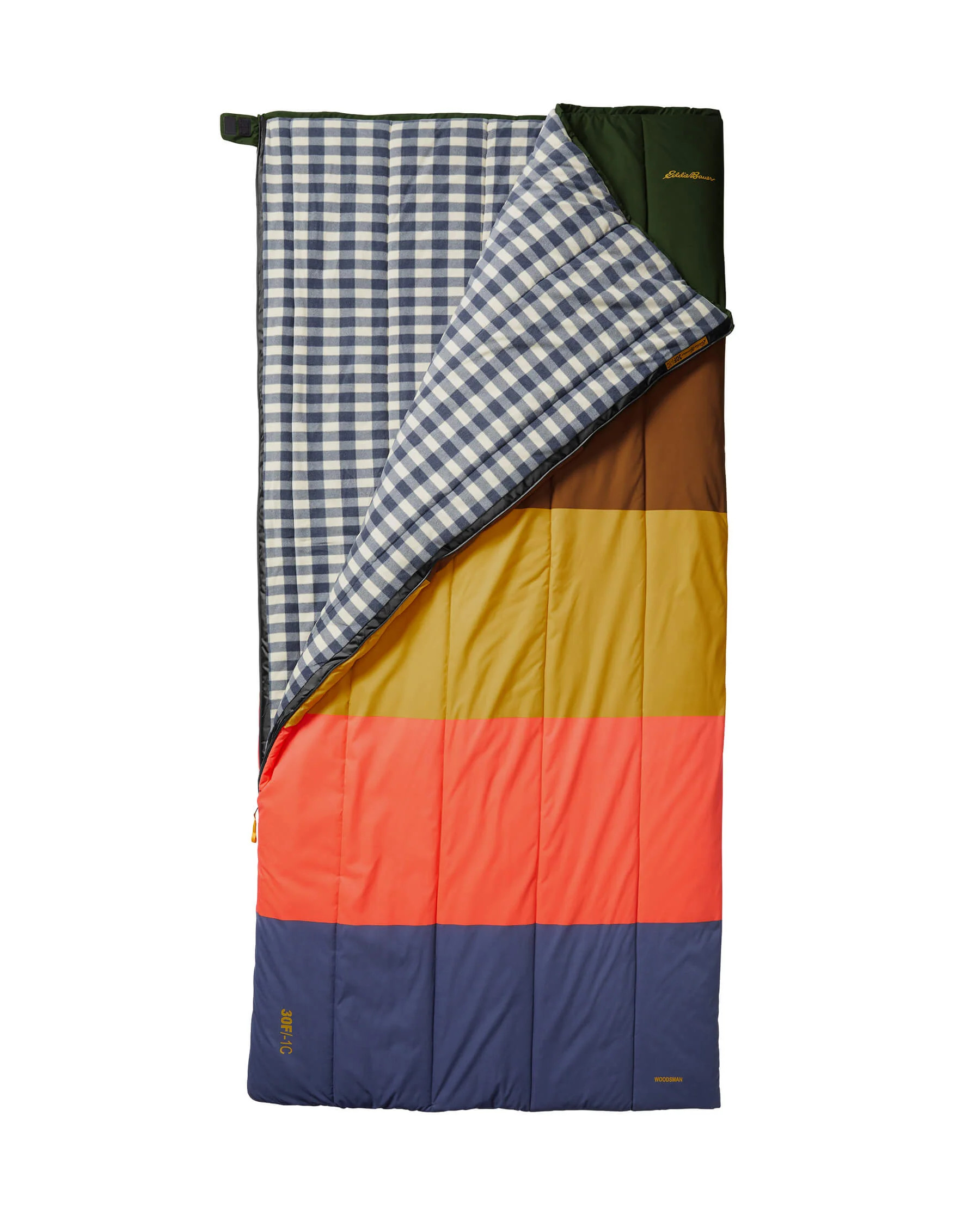 The Great + Eddie Bauer The Camp Site Sleeping Bag. | THE GREAT.