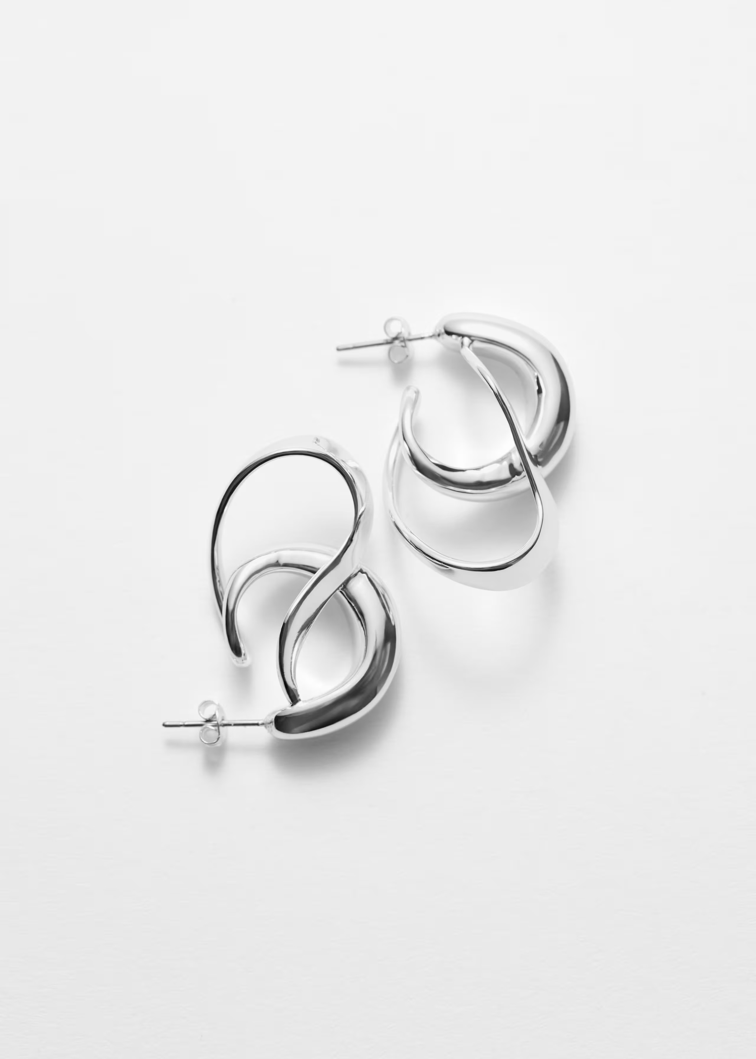 Bold Sculptural Hoops - Silver - & Other Stories GB | & Other Stories UK