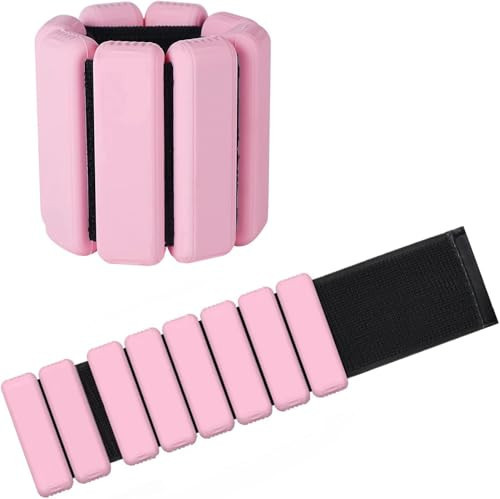 Adjustable Wrist Ankle Weights for Women, Wearable Strong Arm & Leg Weights Set of 2(1 Lb Each), Wrist Weights Set for Pilates, Walking, Yoga, Dance, Barre, Gym | Amazon (US)