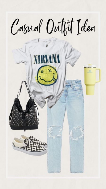 Casual outfit idea. 

Use code shaynaslife on the tee to save $ 
Jeans size 14 , Tees L for regular fit XL is slightly oversized and 2x is perfect for bike shorts. 
#midsize #sale #jeans #denim #aerie #americaneagle #studded #vans 

#LTKsalealert #LTKstyletip #LTKfindsunder50
