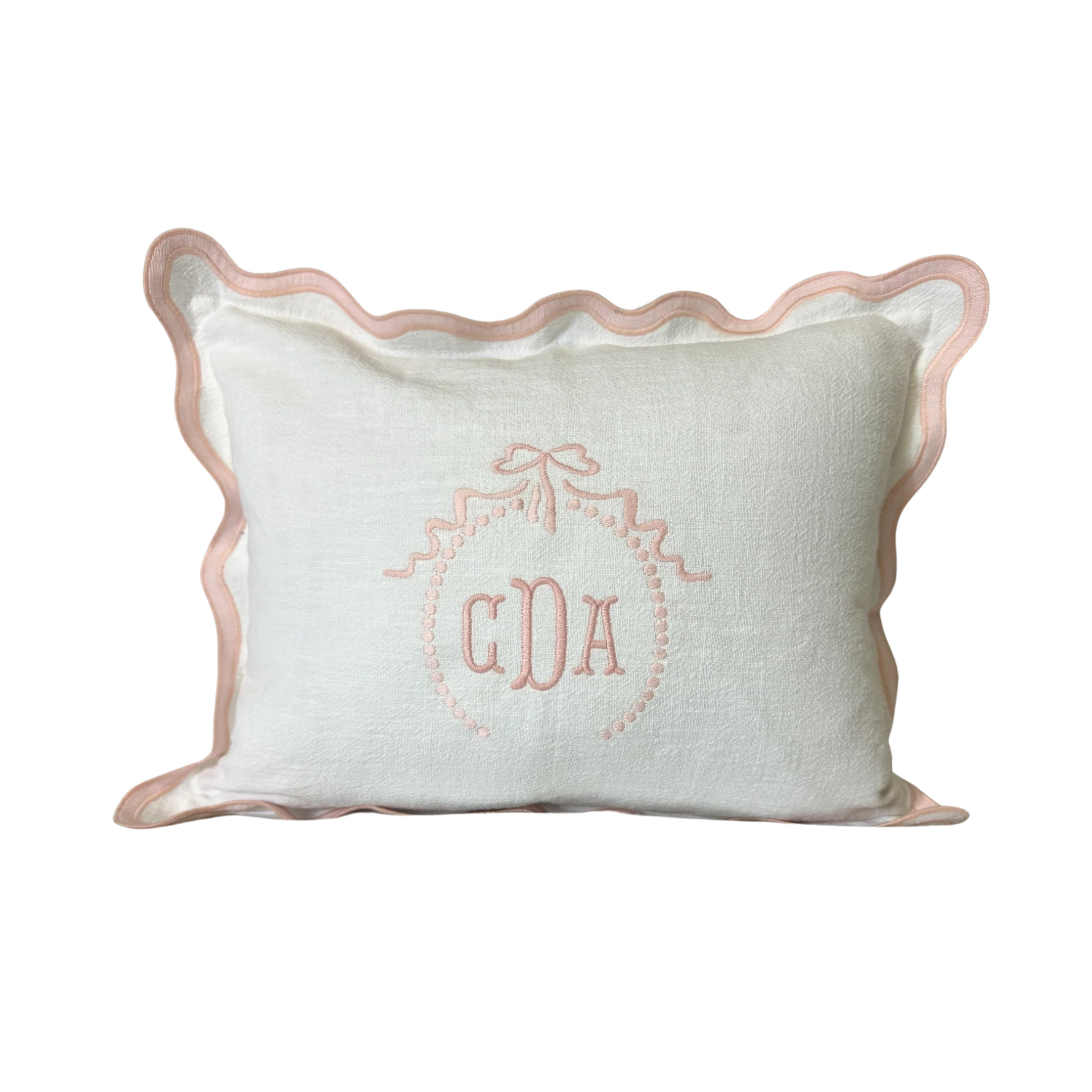 12x16 Mini Scalloped Pillow Cover | Rooney Embroidery