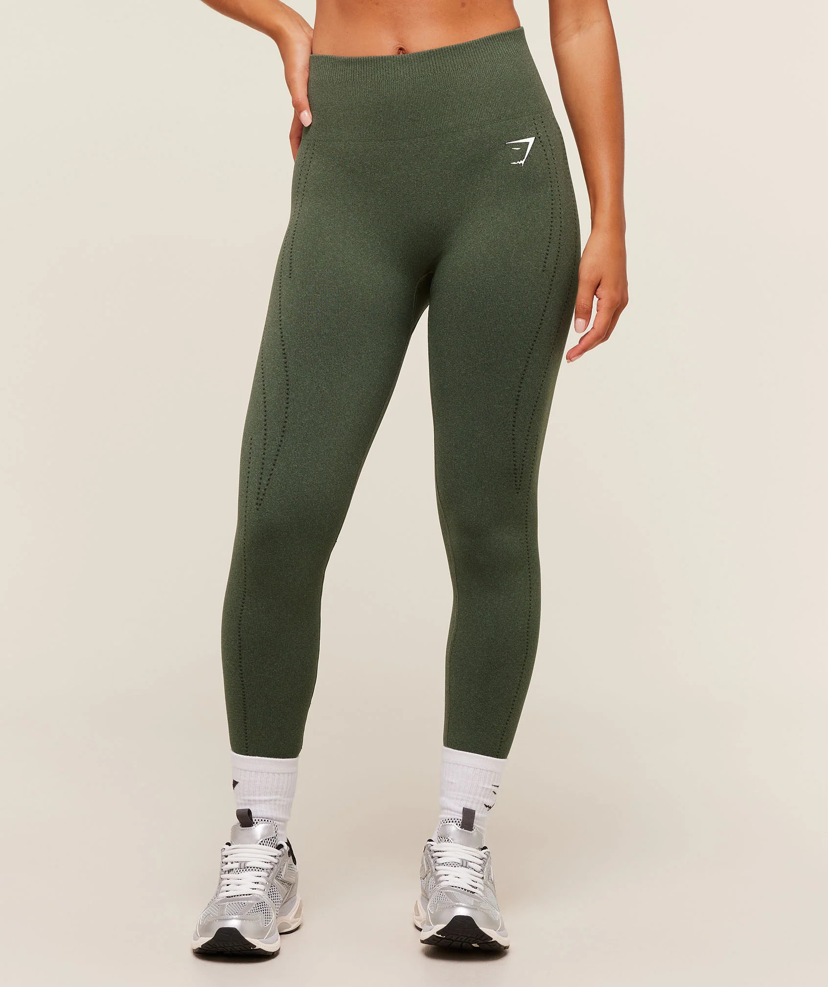 Gymshark VItal Warm Leggings - Base Green/Marl | Gymshark US