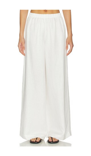 Anine bing roslyn pant in color white size L  | Revolve Clothing (Global)
