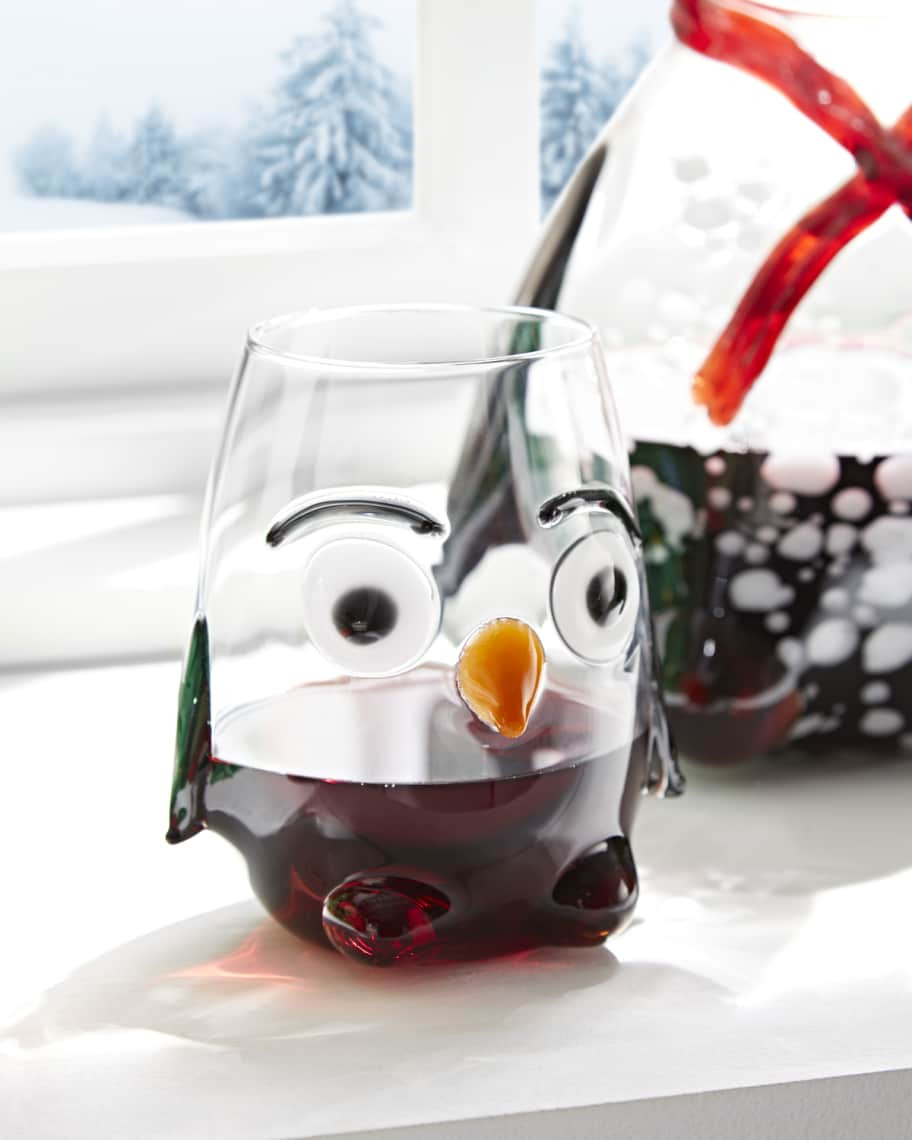 Massimo Lunardon Penguin Stemless Wine Glass | Neiman Marcus