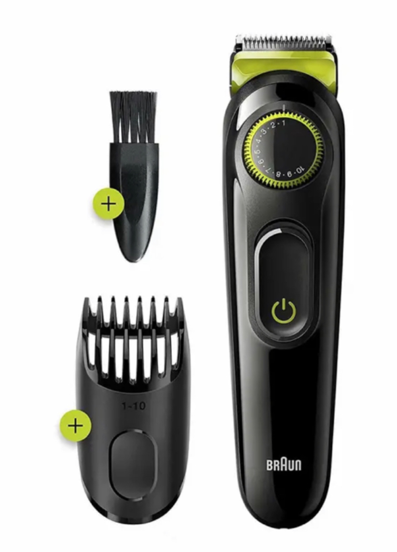 Braun beard trimmer

Braun BT3221 20 Length Settings Precision Wheel Beard Trimmer. The Braun beard trimmer gives you exact length, precise contours and even trim the fundamentals of any great look. Whether you want to achieve designer stubble, maintain a full beard or trim contours and edges, two detachable trimming combs provide 20 length settings between 1 - 20mm. Combined with the Precision Dial with 0.5mm steps, the Braun beard trimmer gives you the ultimate control and precision. Sharper, faster, more efficient vs. All previous generations of Braun Beard trimmers. 20 Length Settings & Lifetime Sharp Blades for Ultimate Precision, the trimming comb combined with the precision dial offer 20 length settings from 0.5-10mm for any beard or hair style you want. Plus, with Lifetime Sharp Blades, this Braun Beard Trimmer offers unprecedented performance compared to previous generations of Braun trimmers. The short beard comb helps you maintain short to medium beards (0.5-10mm) and even clips your hair. Create accurate lines & edges on neck and cheeks with the Braun Beard Trimmer head. The precision dial offers 20 length settings from 0.5-10mm for any beard or hair style. Ultra sharp blades easily cut through long or thick hair without pulling and tugging. Long lasting battery power, 50 minutes of trimming. Full recharge in 10 hours. German design, ergonomic grip for intuitive use. It all adds up to an effortless trimming experience. Note : Braun products are fitted with European 2-pin plugs, which should fit in shaver sockets that many bathrooms in the UK are equipped with.Not Available for the following postcodes: AB, BT, DB99, DD9-11, EH35-46, FK18-21, AB, BT, DB99, GY, HS, IM, IV, KA27, KA28, KW, KY9-16, PA, PH, PO30-41, TD, TR21-25, ZE

#LTKGiftGuide #LTKstyletip #LTKmens