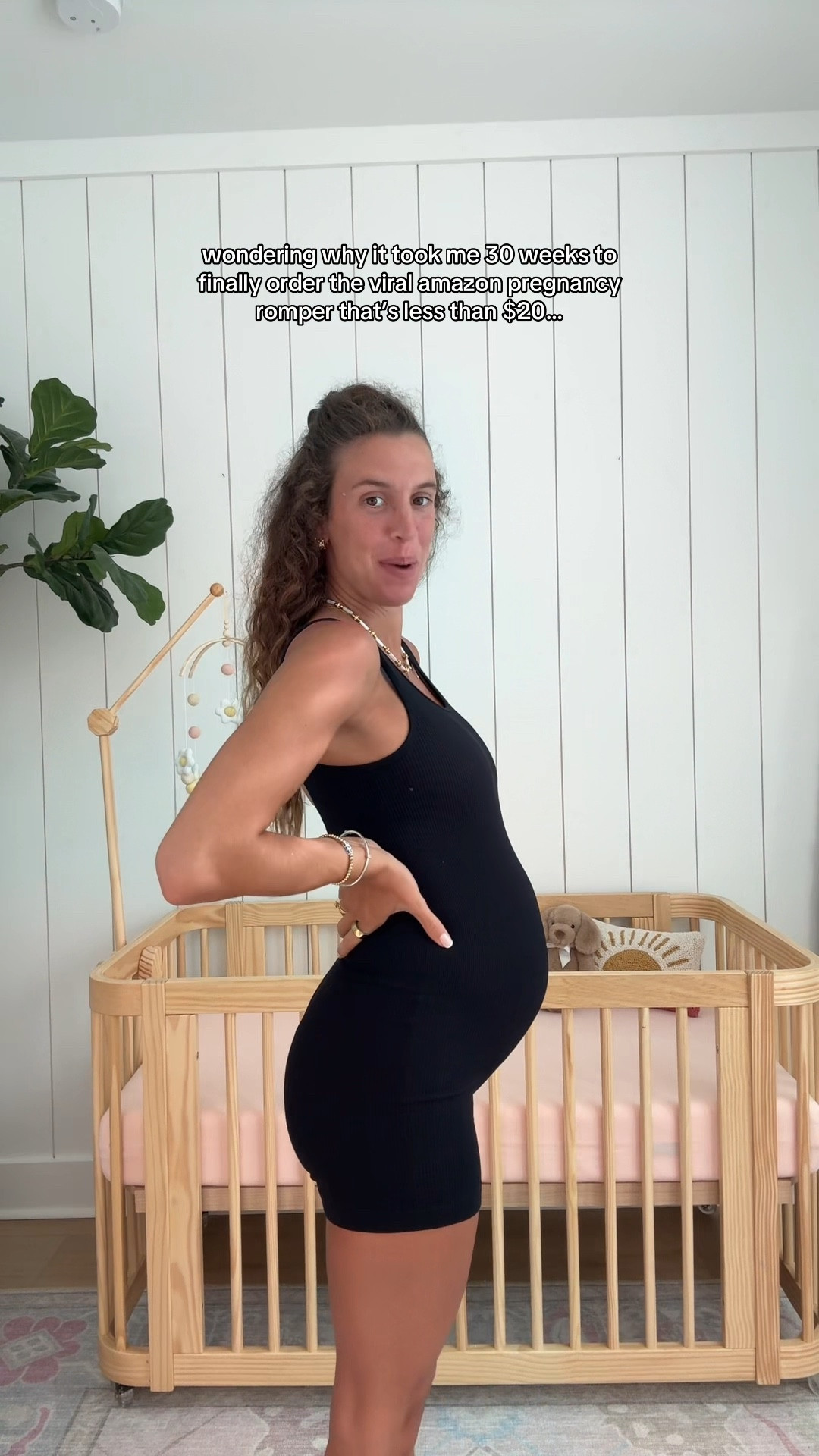 comfy pregnancy outfit🫶🏼 love this stretchy bump friendly romper during the third trimester:) wearing size S

mom to be, first time mom, bumpfit, bump friendly outfit, bump fashion, pregnancy style, maternity outfit, summer outfit, vacation outfit, spring style trends, amazon fashion, amazon find, amazon must haves, found it on amazon  

#LTKSummerEdit #LTKFindsUnder50 #LTKBump