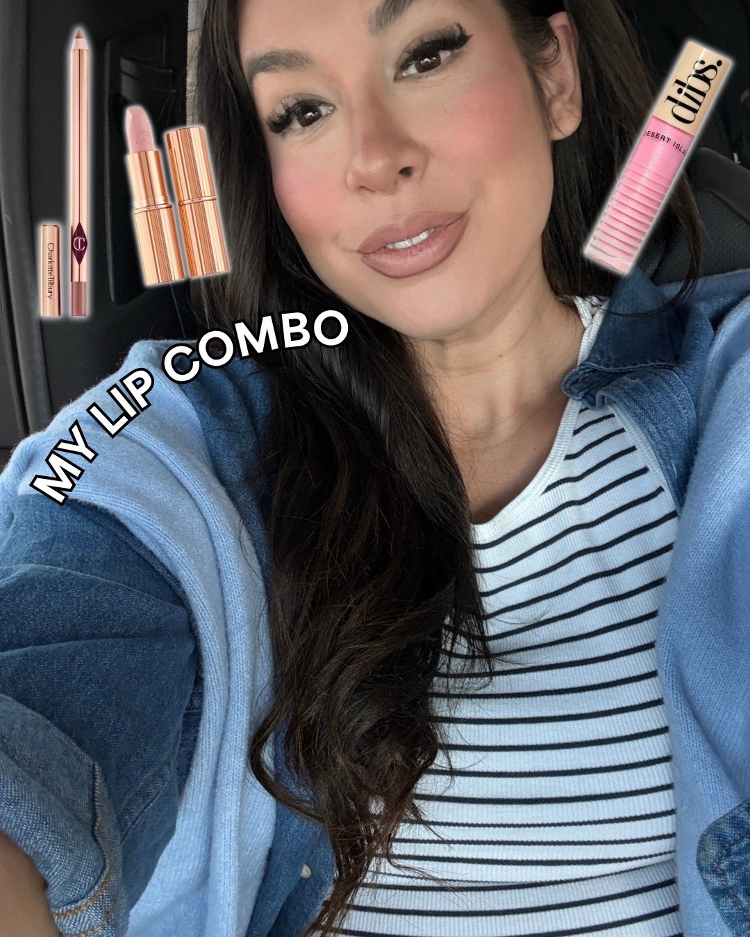 My holy grail favorites!

Lip combo:
Charlotte tilbury lipliner (Color: Iconic Nude)
Charlotte tilbury Hot Shots Lipstick (Color: Kim KW)
Dibs gloss (Color: Italian soda)



#LTKselfcare #LTKMidsize #LTKBeauty