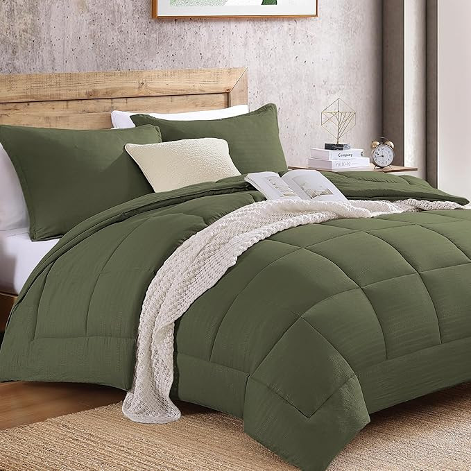 Monbix Twin XL Size Comforter Sets,Twin XL Bedding Set 2 Pieces, All Seasons Comforters, Quilting... | Amazon (US)