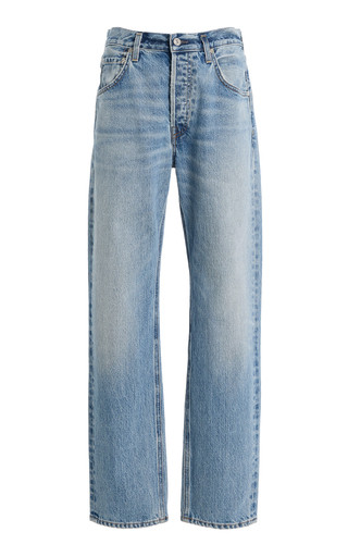 Lindz Rigid Low-Rise Straight Jeans | Moda Operandi (Global)