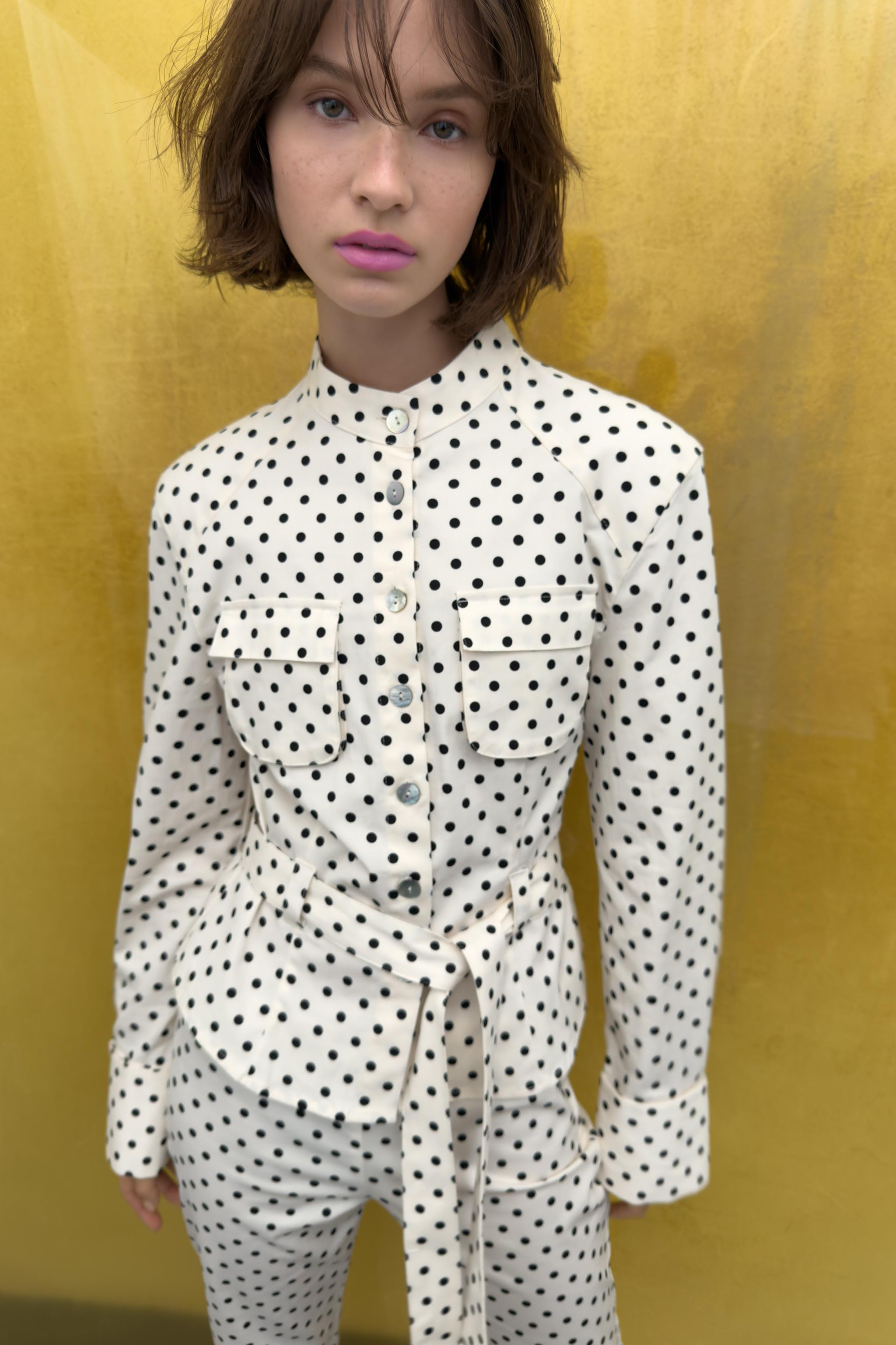 POLKA DOT SHIRT JACKET | Zara US