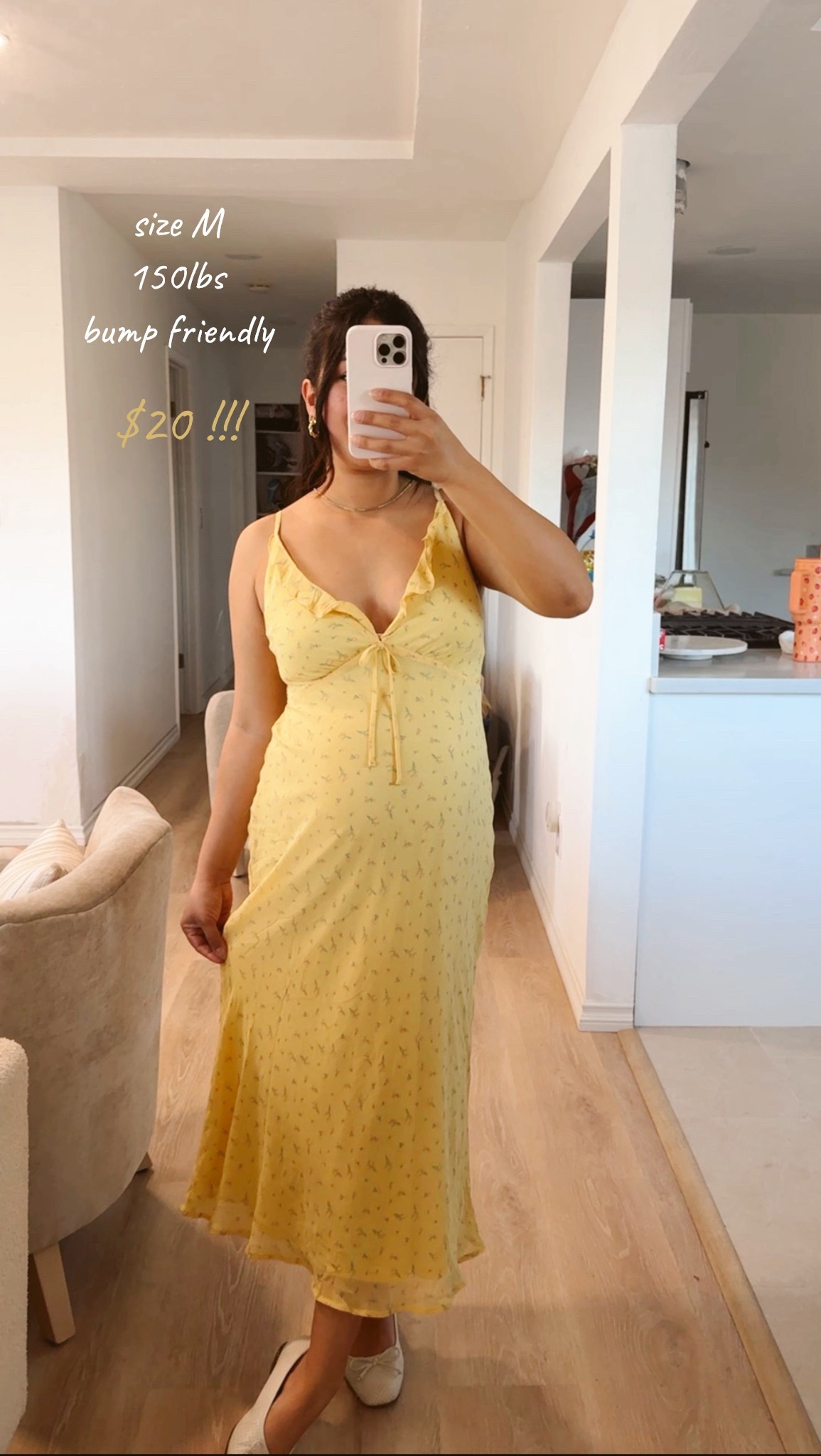 bump friendly $20 spring dress! has a smocked back piece for extra comfort! would look so cute with a cardigan/pullover for church!🫶🏼

@walmartfinds 

#LTKBump #LTKootd #LTKgrwm