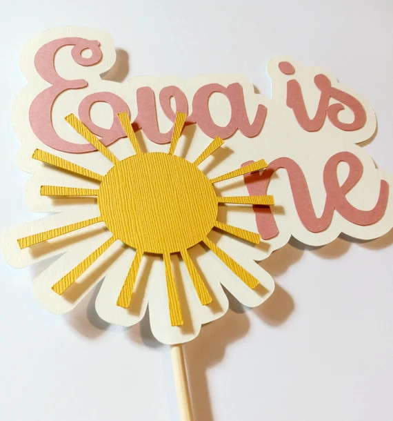 Custom Name Sunshine Cake Topper Personalized Cake Topper | Etsy | Etsy (US)
