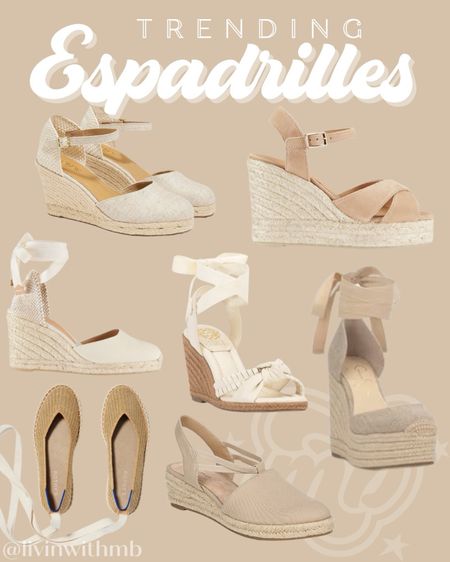 Loving the espadrille trend for spring!

Here are some of my favorite styles 🫶🏼