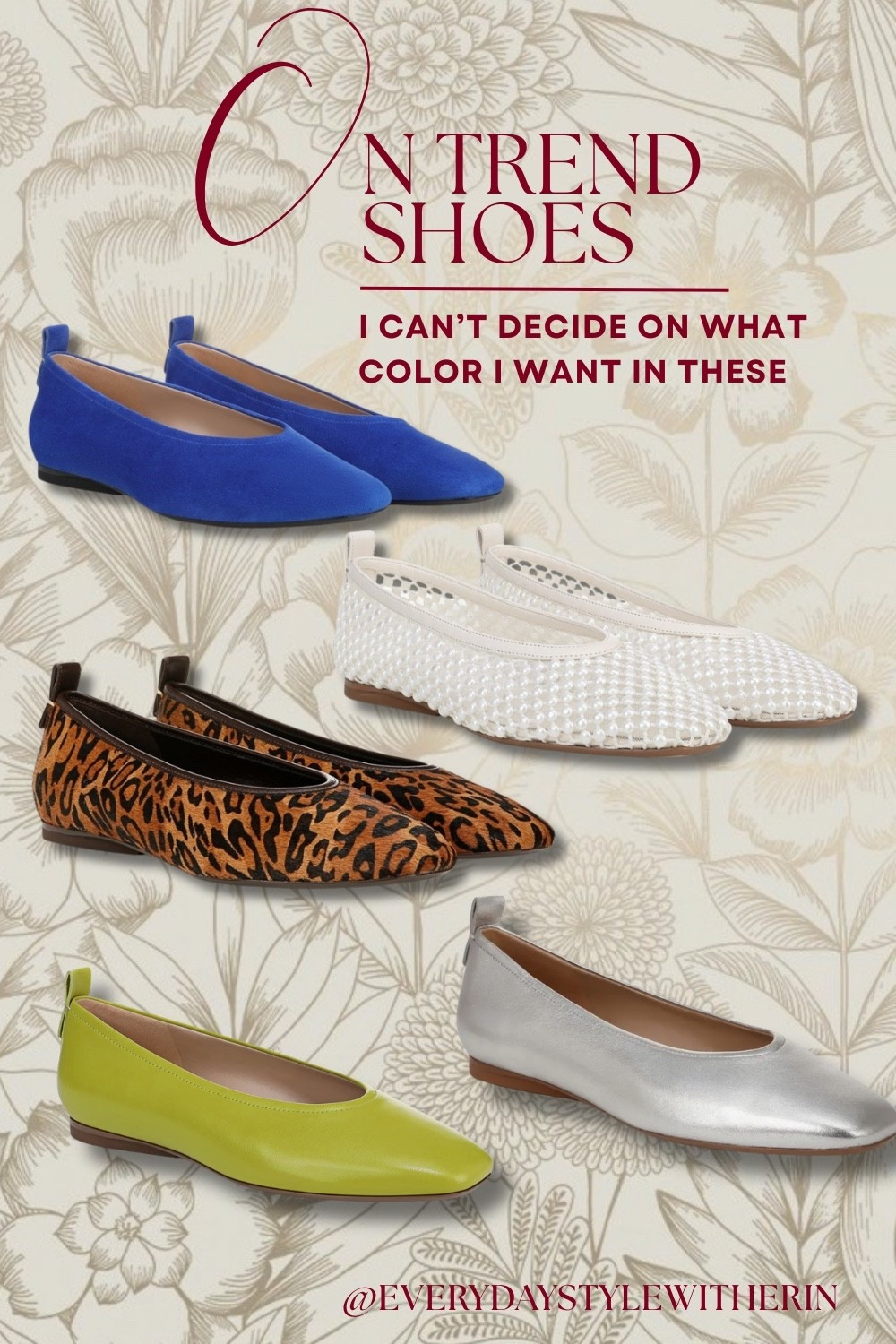 I’ve been seeing that this style of flat is on trend for the spring. I’m loving all these colors and can’t decide on which one I want. 

#LTKdayinmylife #LTKSeasonal #LTKootd