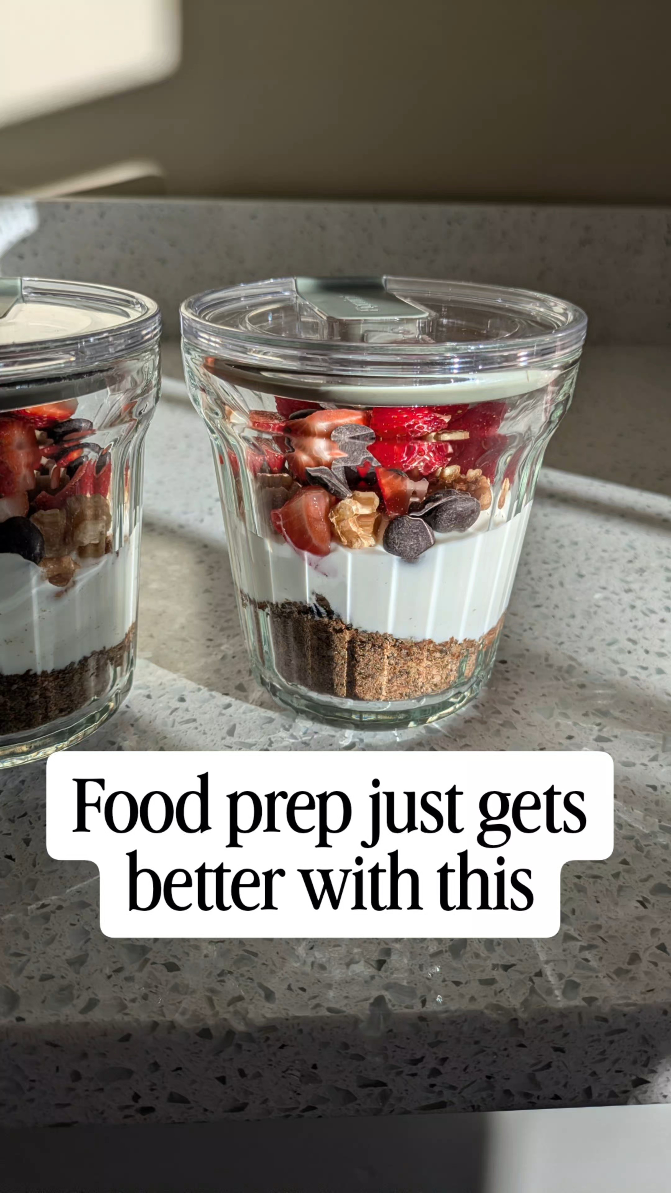 Obsessed with @targets new food storage containers especially the overnight oats one! It has an air vent so my mind goes straight to fermenting! 😍 #glassfoodstorage #lowtoxliving #targetrun #lowtoxjourney #targetfinds 

#LTKHome #LTKmorningroutine #LTKdayinmylife