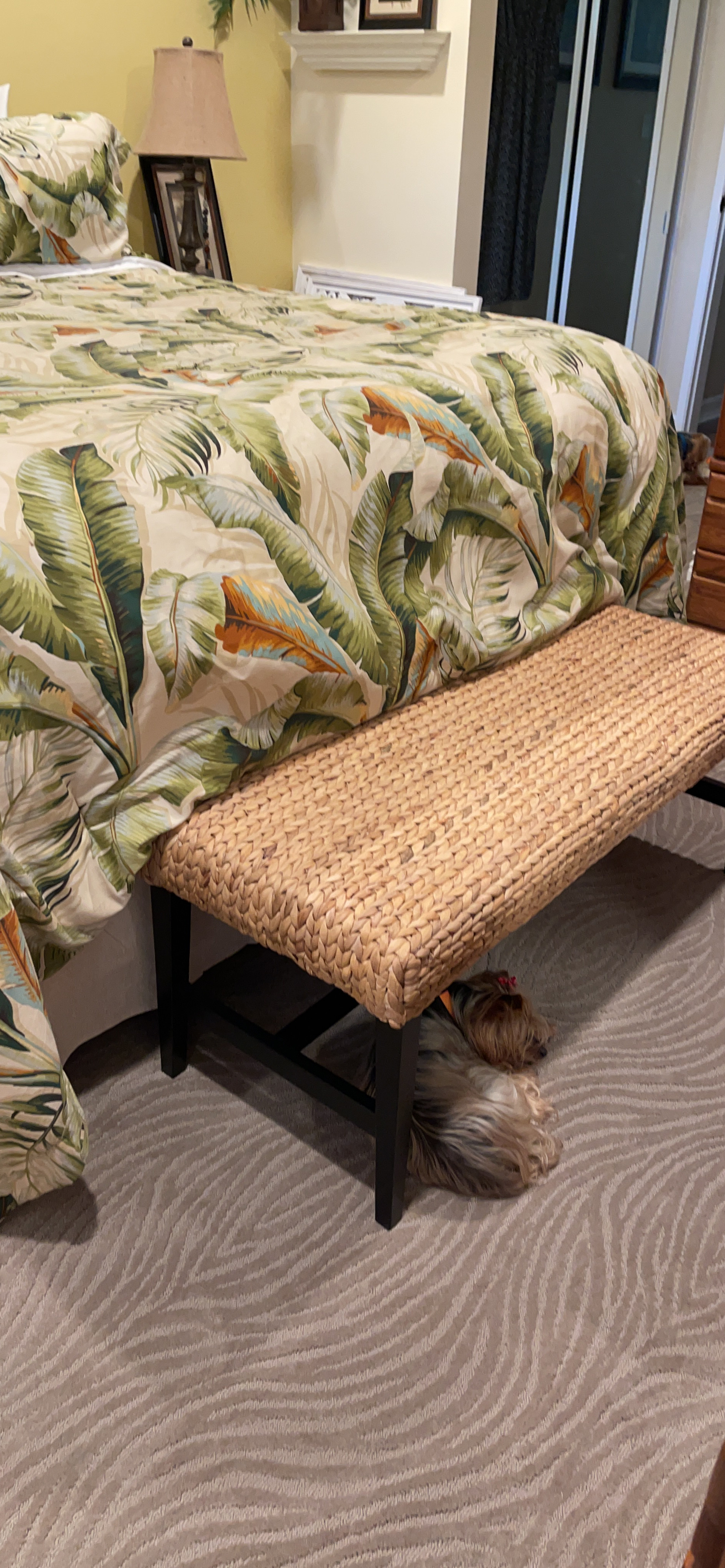 SEI Furniture Bench, Black, Natural | Amazon (US)