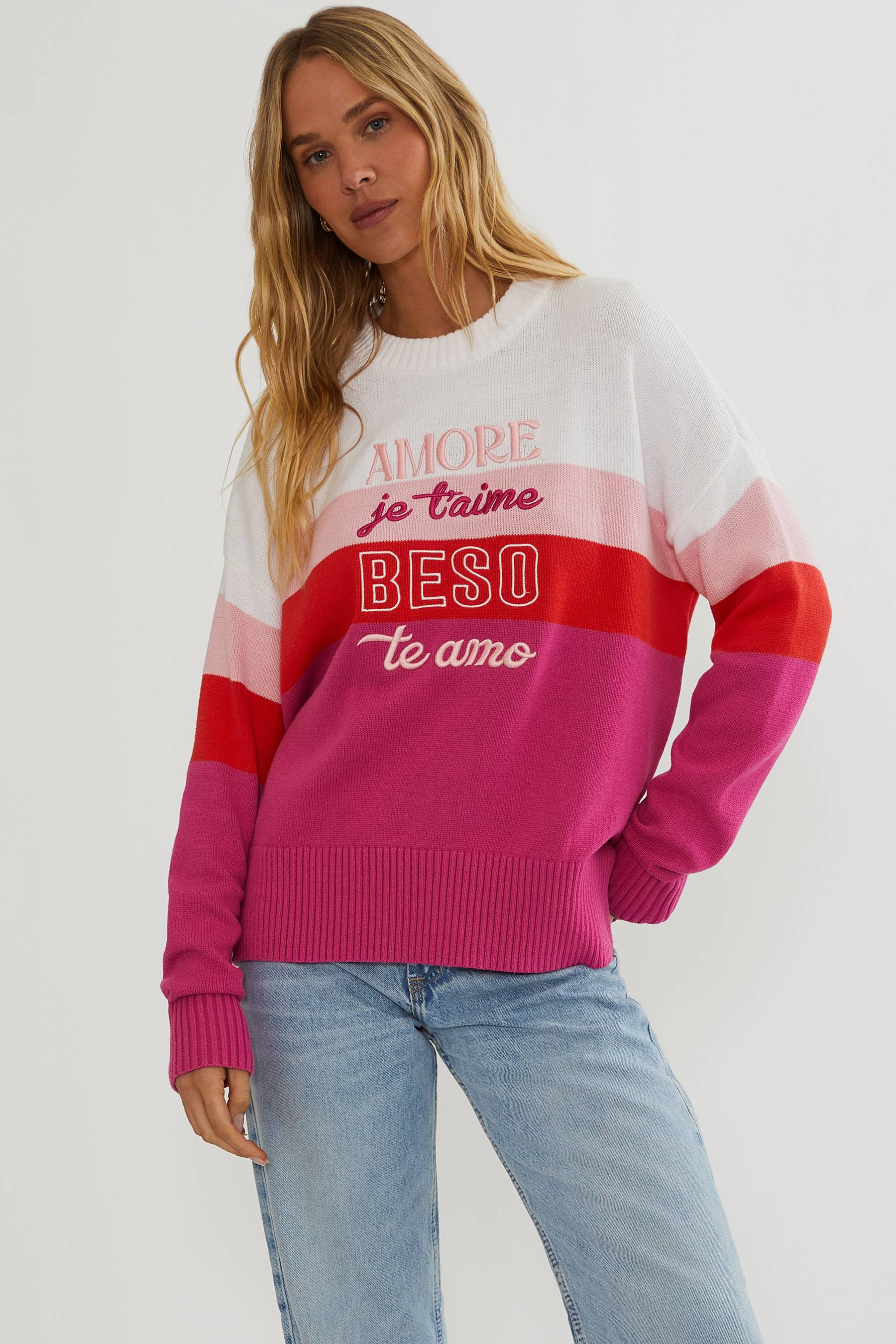 Anthropologie X Beach Riot Callie Sweater Love Language | Valentines Sweater | Beach Riot | Beach Riot