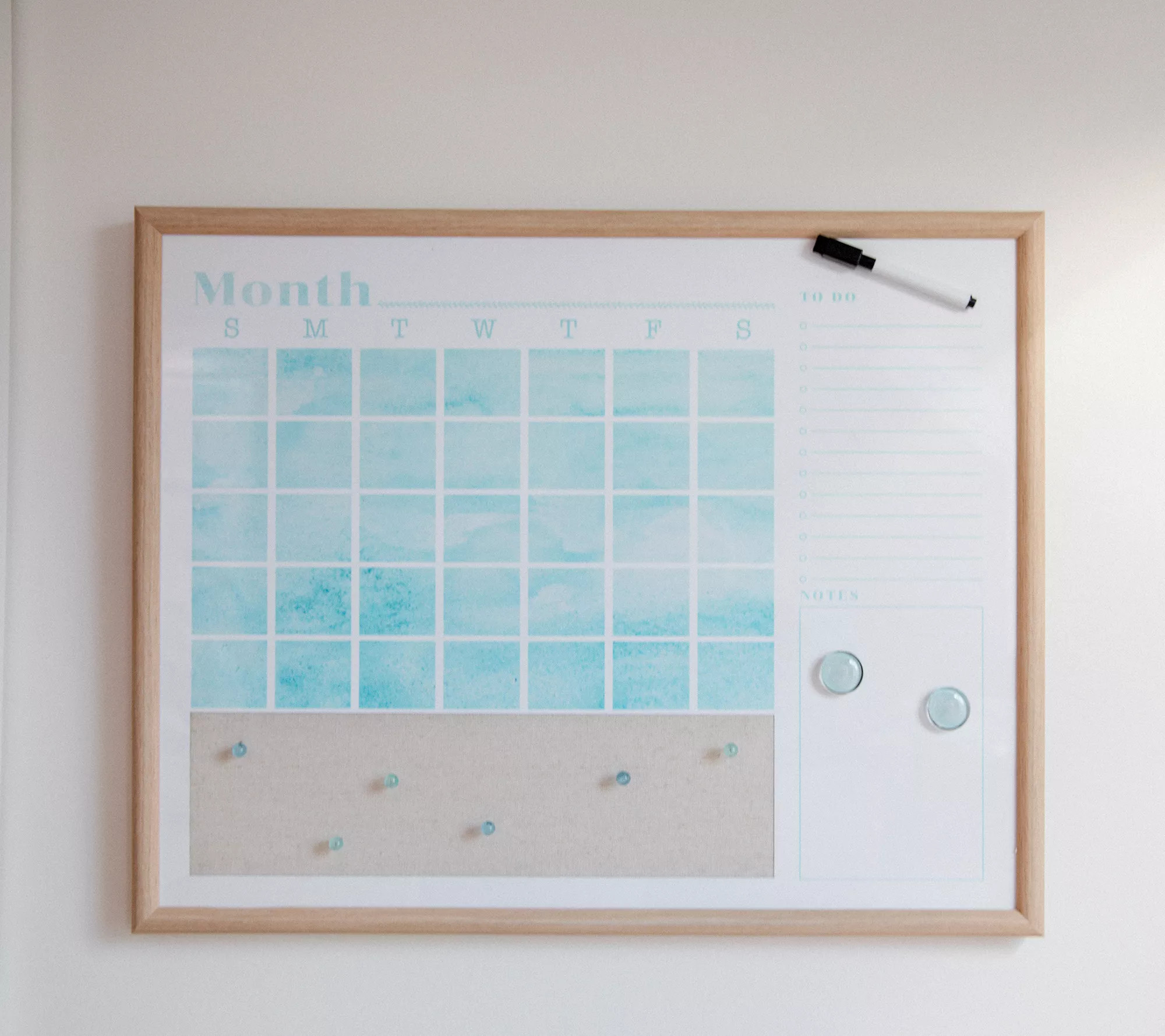 24" Wipeable Monthly Wall Calendar by Lauren McBride | QVC