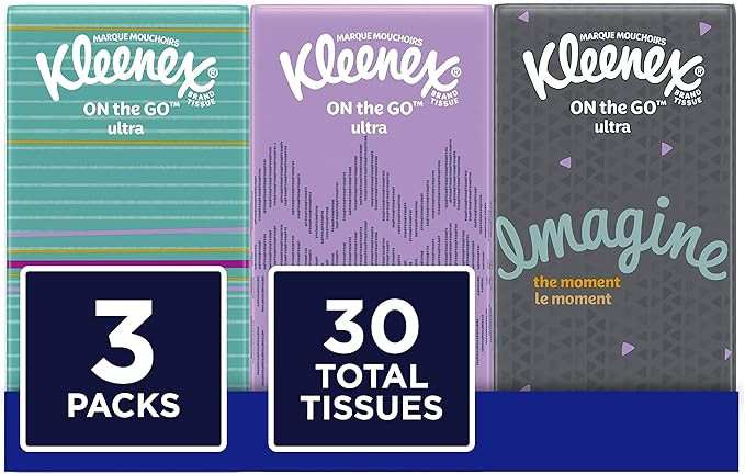 Kleenex Facial Tissues, 10 ct, 3 Pack | Amazon (US)