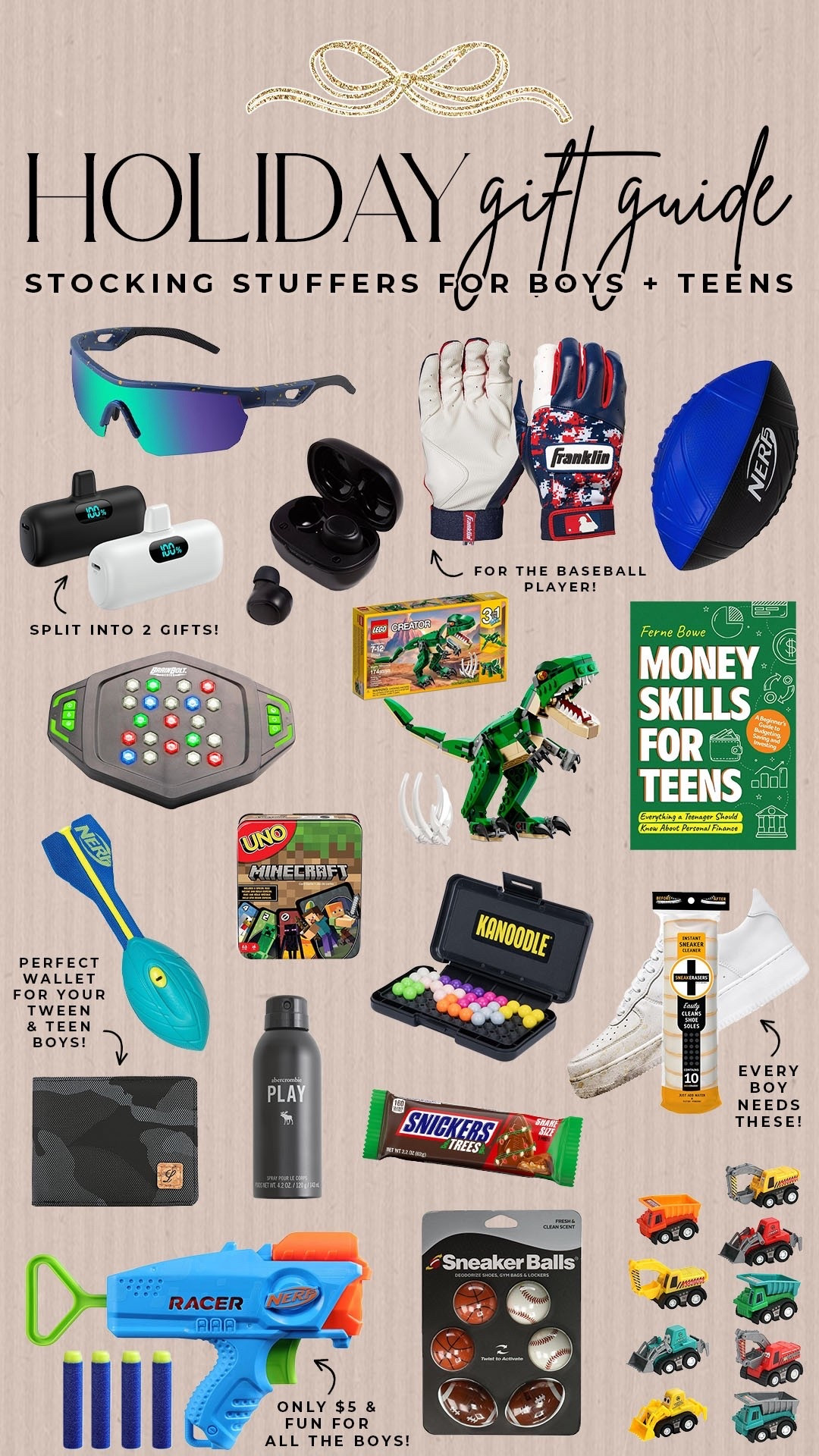 Stocking stuffers for boys and teen boys!

#stockingstuffers

Stocking stuffers for boys. Teen boy stocking stuffers. Amazon stocking stuffers. 

#LTKGiftGuide #LTKKids #LTKHoliday