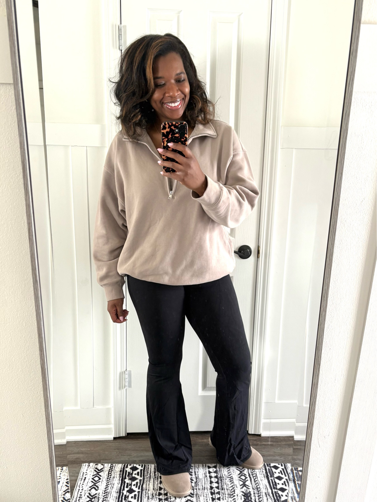 Comfy Sunday outfit. Loving the flared leggings and they’re tall girl friendly. Multiple inseams to choose from.

#LTKMidsize #LTKFindsUnder50 #LTKActive