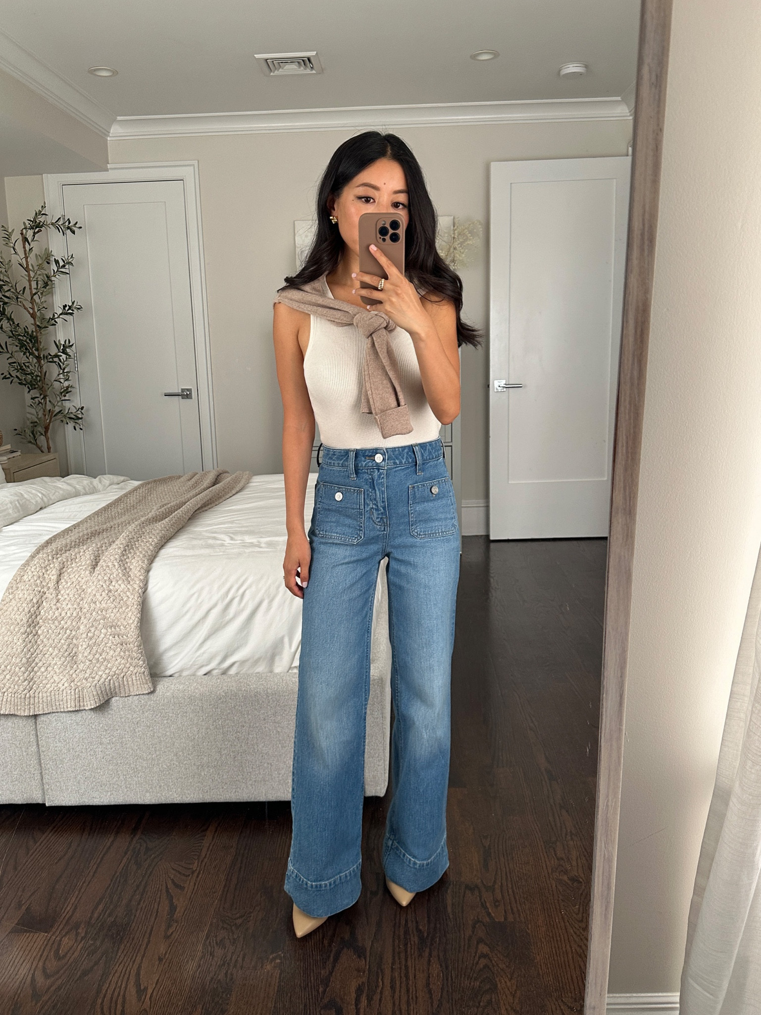 Elongating trouser jeans on sale and restocked!

• J. Crew trouser jeans - I sized down to 23 petite as J. Crew denim waist sizes run a little big for me. 

Long and lean unique style with adorable details from the pockets to the cuff stitching. I'm 5 ft tall and need to wear heels with these. If you're taller and want to wear with flats, then you could potentially try petite sizing. 

• Ann Taylor azra pumps 5, linked current color

• Old J. Crew tank, linked similar

• Quince cashmere sweater xs

#LTKFindsUnder100 #LTKFallSale 

#LTKSeasonal #LTKsalealert #LTKstyletip