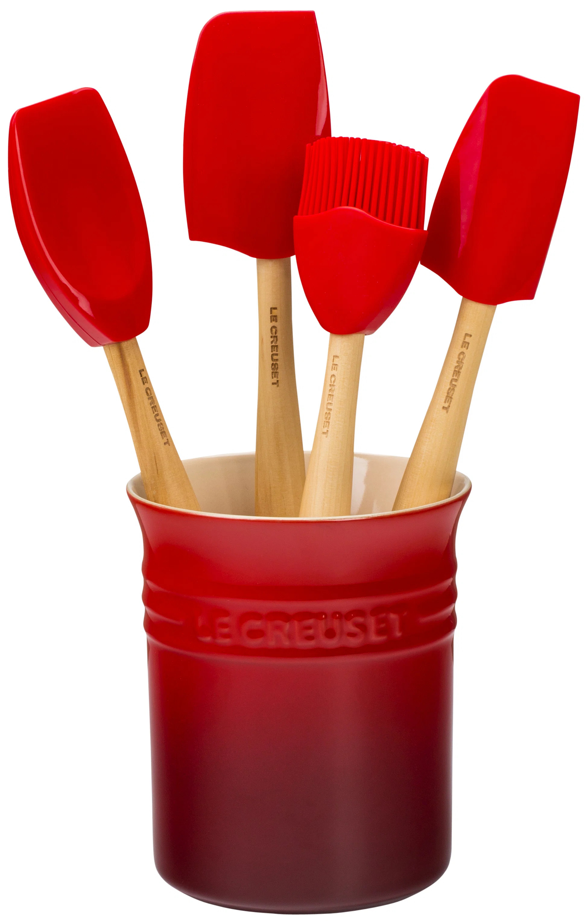 Silicone 5 piece Utensil Set with Crock | Wayfair North America