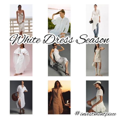 There’s nothing more spring like than a white dress- and from shirt dresses to faux leather to caftans and more- these white dresses from @anthropologie will have you all set for the season! #investmentpiece 

#LTKstyletip #LTKSale #LTKSeasonal