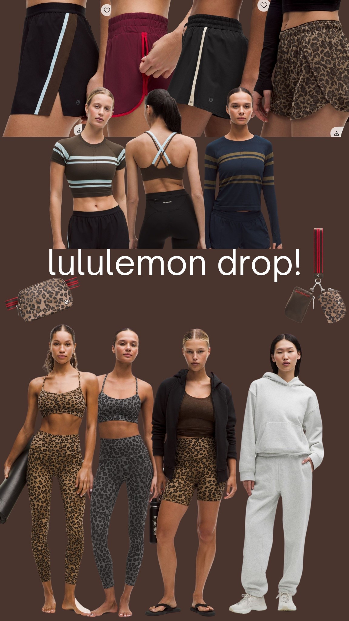 Lululemon drop! Leopard and CUTE shorts and striped tops!

#LTKActive #LTKfitnessgoals