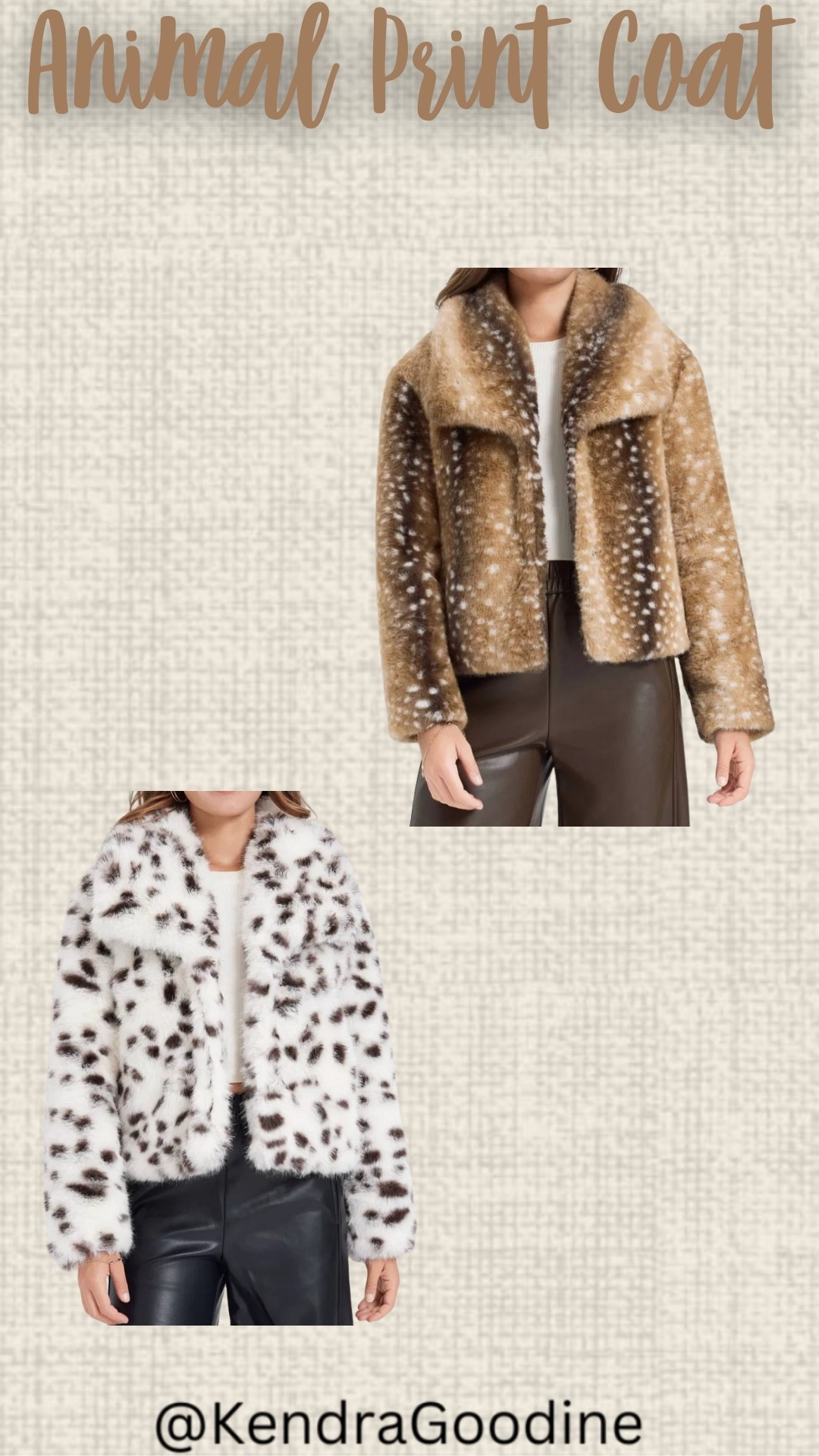 How cute are these animal print coats for fall! These are absolutely stunning! Just ordered mine! My favorite is the deer print!🦌

#LTKFindsUnder100 #LTKStyleTip #LTKOver40