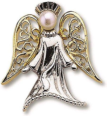 Guardian Angel Silver With Gold Wings Lapel Pin On Header Card | Amazon (US)