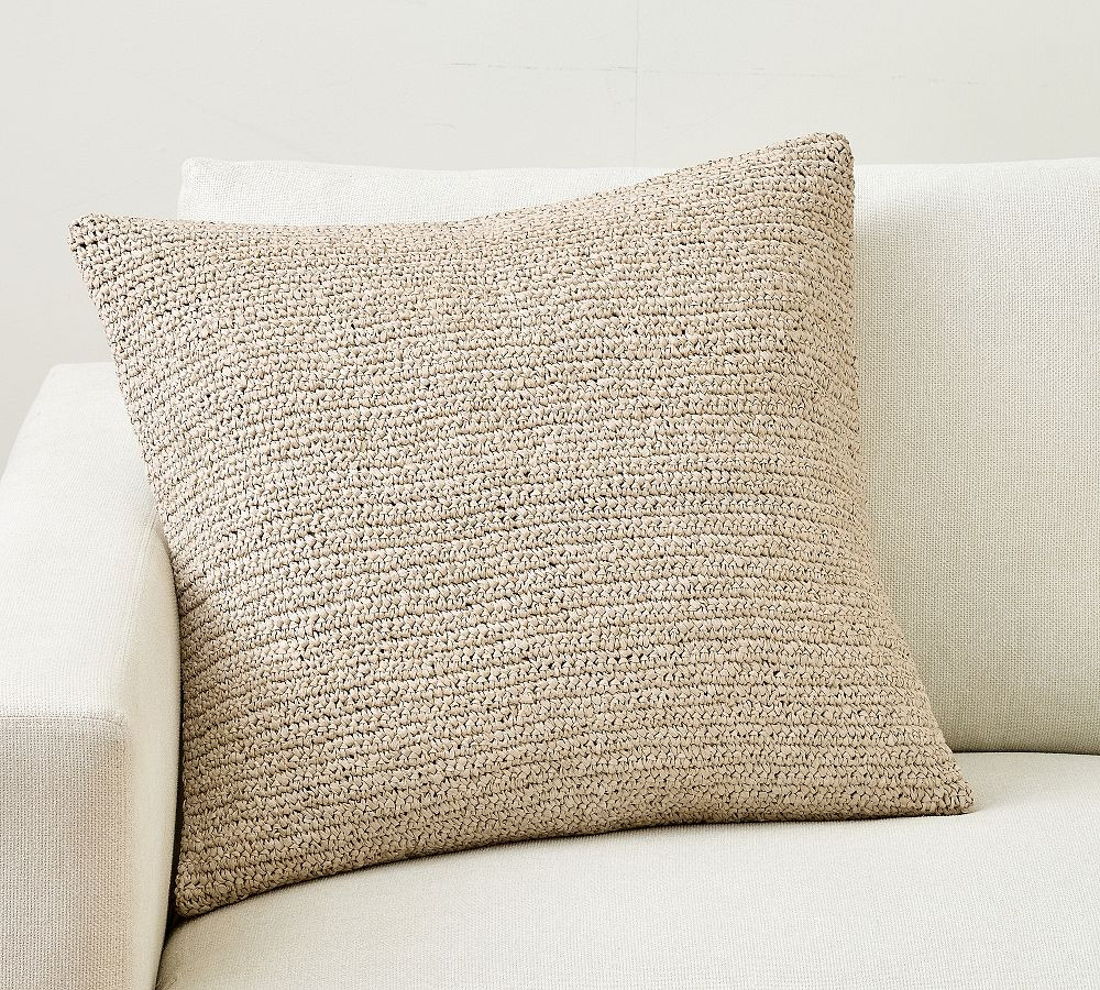 Raffia Pillow Cover | Pottery Barn (US)