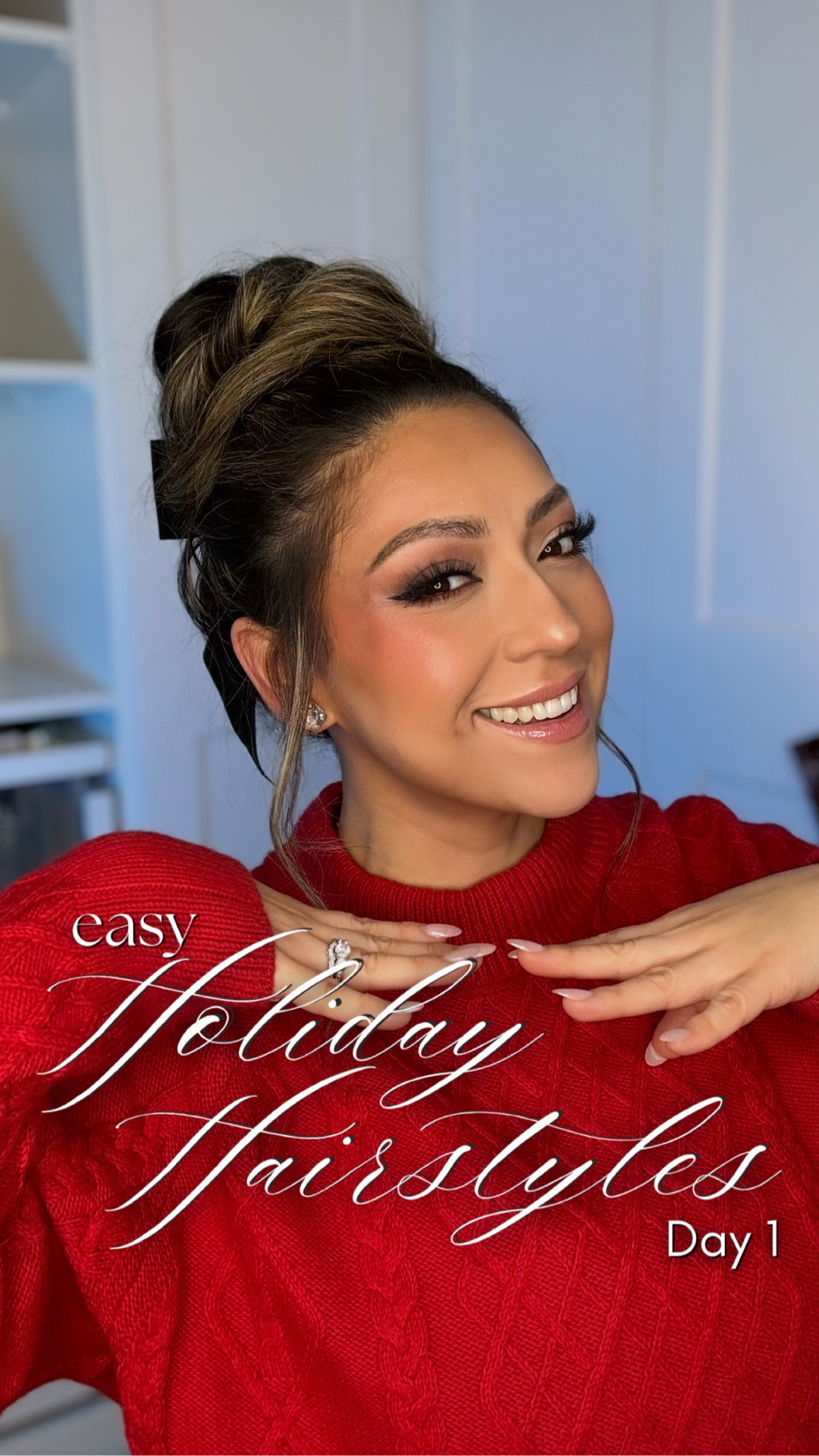 Save and try this quick and easy Holiday Hairstyle this season!🎄
Easy Holiday Hairstyles- Day 1🎁

Make sure to add a cute bow to make it more festive🎀

Using the the T3 curling wand❤️
And linking black velvet bow and similar ones below! 
Would you try this for the Holidays?❄️
•
•
•
Holidayhair updo messybun hairtutorial hairstyle easyhairstyle 

#LTKBeauty #LTKHoliday #LTKCyberWeek
