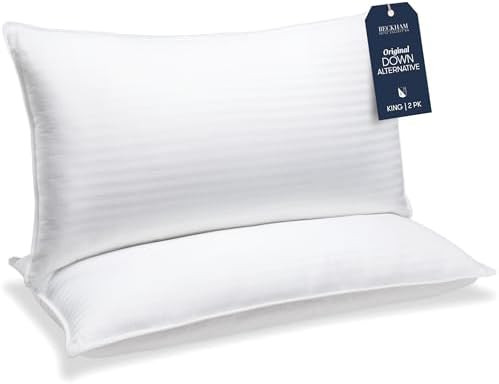 Beckham Hotel Collection Bed Pillows King Size Set of 2 - Down Alternative Bedding Gel Cooling Bi... | Amazon (US)