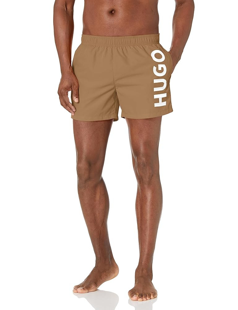 HUGO Men's Vertical Logo Swim Trunks | Amazon (US)