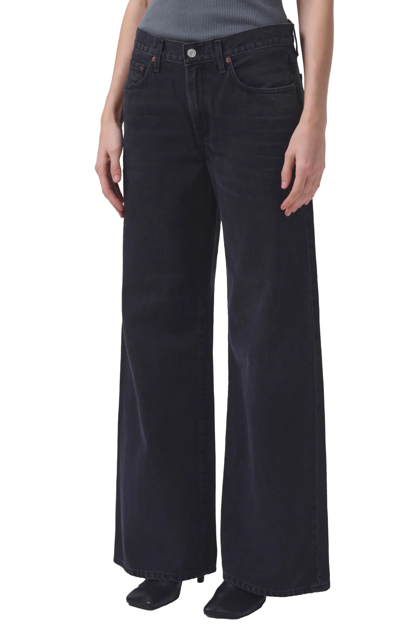 AGOLDE Clara High Waist Wide Leg Jeans | Nordstrom | Nordstrom