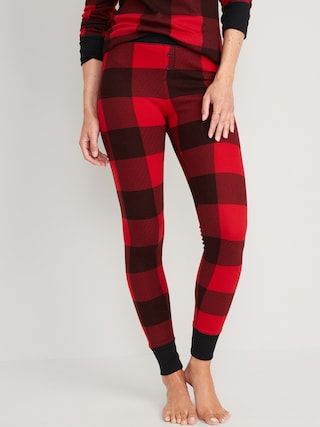 Matching Printed Thermal-Knit Pajama Leggings for Women | Old Navy (US)