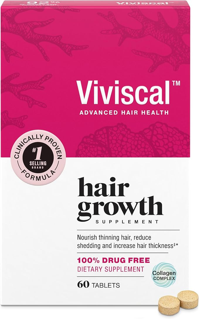 Viviscal Hair Growth Supplements for Women, Dietary Hair Supplement Tablets With AminoMar Collage... | Amazon (US)